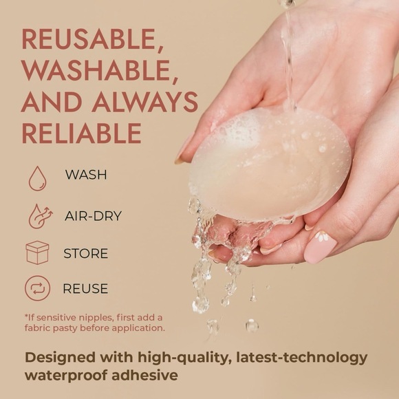 Orca Beauty Nipple Covers, Cocoa Cream 2pairs New - Picture 7 of 9